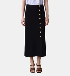 Jupe midi maille ajustée Claudie Pierlot
