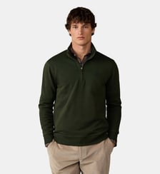 Sweat En Coton À Demi-Zip Avec Logo Hackett London