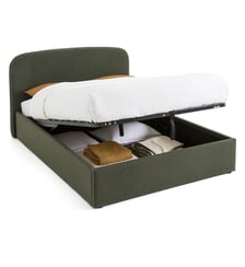 Lit coffre bouclette avec sommier relevable La Redoute Interieurs