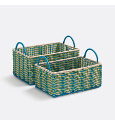 Lot de 2 paniers tressés en scoubidou La Redoute Interieurs