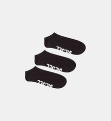 Lot de trois paires de chaussettes basses avec logo sur le cou-de-pied Diesel