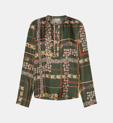 Blouse exeter en twill de soie imprimé Momonì