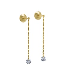 Pendants d'oreilles 360° - 2 diamants, poids total 0,40ct approx. - Or jaune 750‰ La Brune & La Blonde