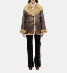 Peau lainée en cuir patiné - AKADAR Gerard Darel