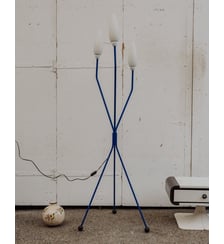 Lampadaire bleu Julien N°381- Produit chiné Debongout