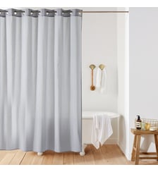 Rideau de douche uni aspect toile SCENARIO La Redoute Interieurs