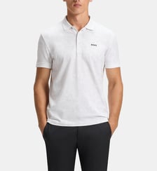 Polo en coton stretch droit BOSS