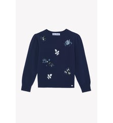 Pull -  laine broderies fleurs Tartine Et Chocolat