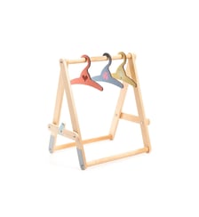 Pomea - Le rangement - Portant vêtements, 3 cintres Djeco