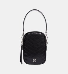 Petit sac à main en cuir à chevrons Pinko