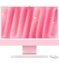 Ordinateur Apple 24" Ecran Retina 4,5K Puce M4 CPU 10 / GPU 10 coeurs Mémoire RAM 16Go Stockage 256Go SSD Rose Apple