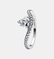 Bague Cœur Pavée Ondulée Pandora