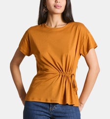 T-shirt fluide en lyocell et coton La Fée Maraboutée