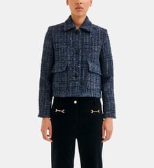 Veste à col en tweed et lurex - JUDITH Pablo