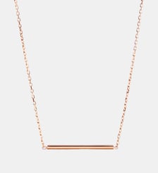 Collier Anagramme double jonc sur chaîne. JEM
