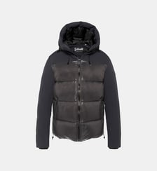 Blouson à capuche bi-matière Schott