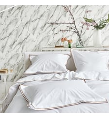 Housse de couette unie en percale de coton, ASTOR Designers Guild