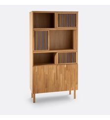 Bibliothèque de rangement plaqué chêne La Redoute Interieurs