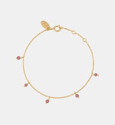 Bracelet doré agate verte - milady Caroline Najman