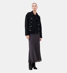 Manteau gtiffany - Motif uni - Laine vierge Caroll