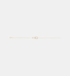 Bracelet souple sur chaîne Évidence en Plaqué Or avec diamant blanc La Garçonne Diamant
