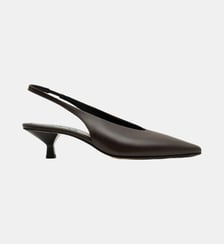 Elki - Slingback En Cuir Nappa Expresso Parallèle