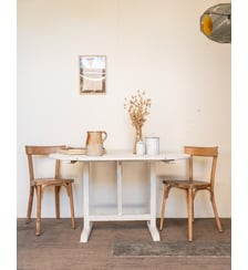 Table de vigneron en bois blanc Romy N°1474- Produit chiné Debongout