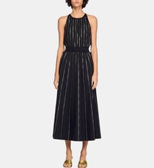 Robe longue strassée Sandro