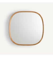 Miroir organique chêne massif et MDF, H80cm AM.PM