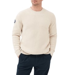 Pull droit en mélange de coton et laine à col rond Twickenham Rodd & Gunn