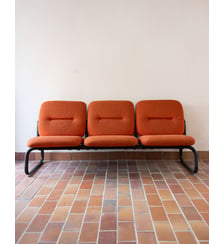 Banquette de conférence 3 places Clara N°146- Produit chiné Debongout