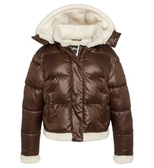 Doudoune à capuche doublée sherpa Schott