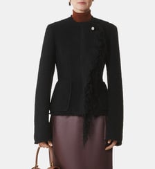 Veste Asymétrique En Laine Bouclette Lanvin