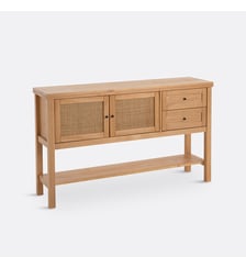 Buffet enfilade pin massif et cannage Gabin La Redoute Interieurs