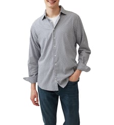 Chemise imprimée slim en coton manches longues Lockington Rodd & Gunn
