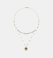 Collier multirang avec perles et pendentif en strass HEARTBEAT Hipanema