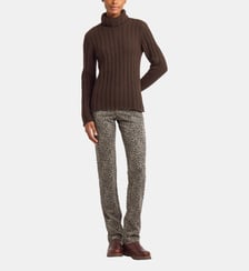 pull Siberie en poil de yack marron Agnès b.