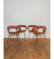 Lot de 4 chaises John Coleman Alma N°1056- Produit chiné Debongout