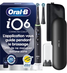 Brosse à dents électrique iO6 Noire Luxe Edition Oral B