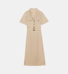 Robe  midi évasée uni RAYA La Petite Etoile