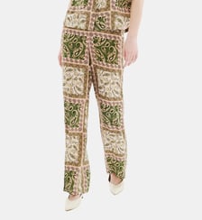 Pantalon patoche - Motif imprimé - Viscose lenzing ecovero - Coupe evasée Caroll