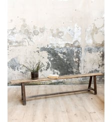 Banc en bois Antoine N°542- Produit chiné Debongout