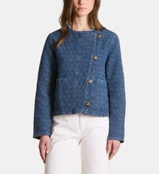 Veste en denim jacquard La Fée Maraboutée