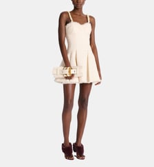 Robe Coquillages en tweed Balmain