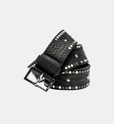 Ceinture Starlight en cuir à ornements métalliques-Noir-T3 Zadig&Voltaire