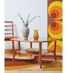 Table basse scandinave en bois clair Donna N°735- Produit chiné Debongout