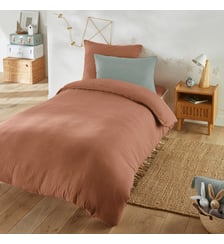 Housse de couette enfant unie gaze de coton La Redoute Interieurs