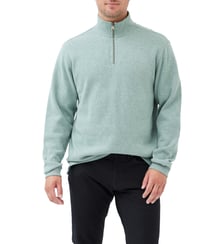Sweatshirt droit en coton à col zip Alton Ave Rodd & Gunn