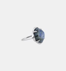 Bague, labradorite, diamants, or blanc Morganne Bello