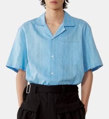 Chemise Texturée En Coton Et Soie Lanvin